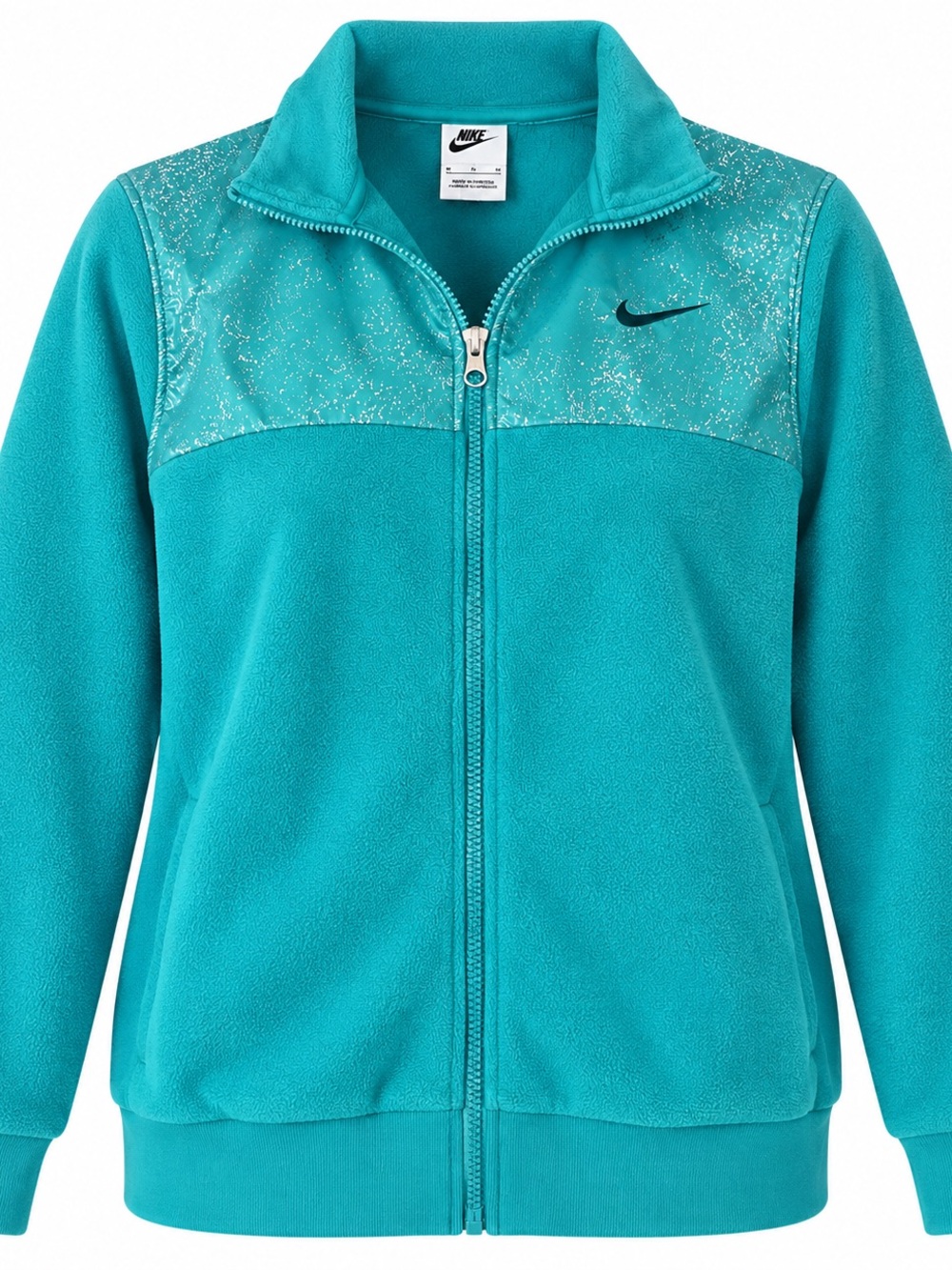 Nike Women’s Teal Sparkle Full-Zip Fleece Jacket